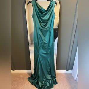 Green formal dress